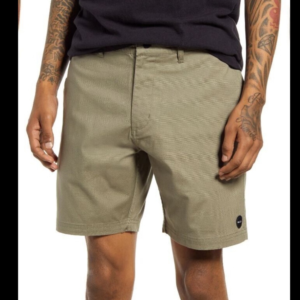 RVCA Cliffs 2 Hybrid Swim Shorts In Aloe